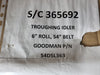 GOODMAN 6" CEMA D Troughing Idler for 54" Belt 54DSL363