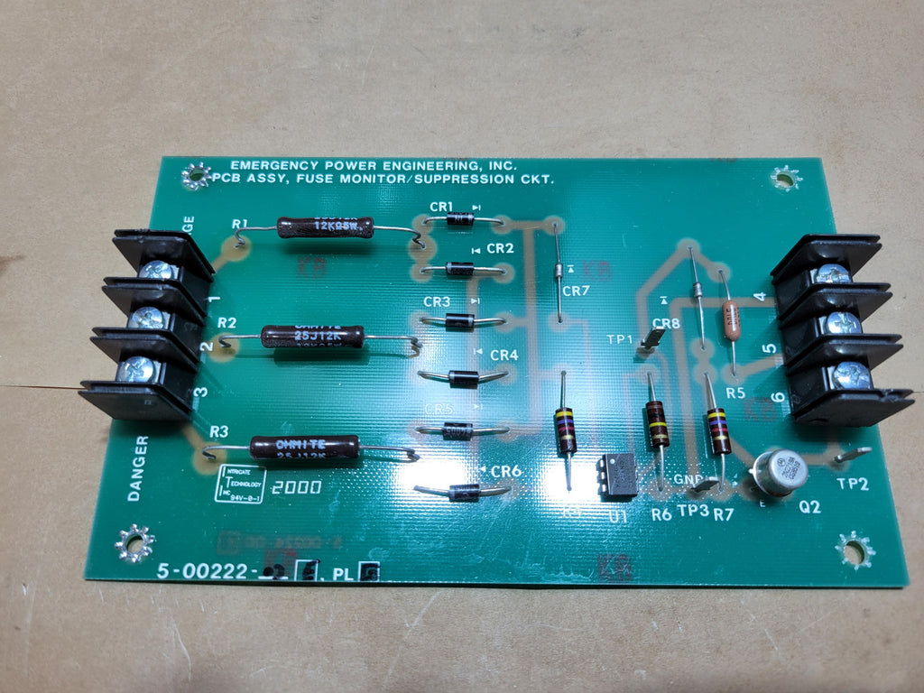 EMERGENCY POWER ENGINEERING INC PCB Assy Fuse Monitor/ Supression Circuit Board 5-00222
