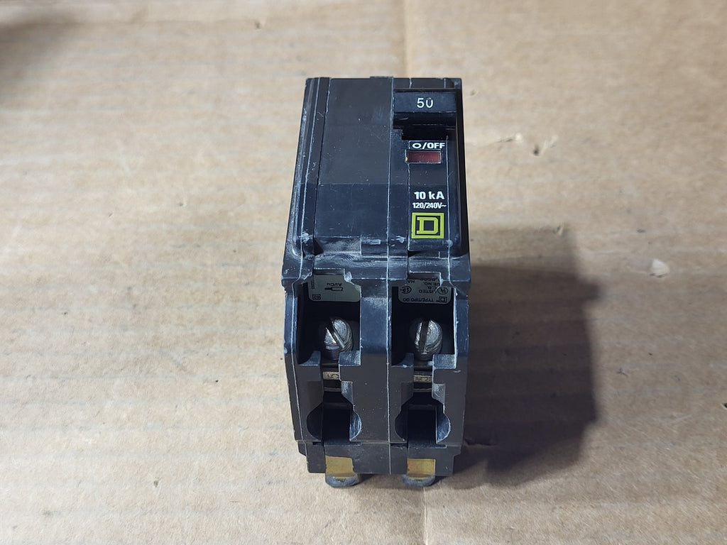 SQUARE D 50 Amp, 2 Pole, 120/240 Volt Circuit Breaker QO250