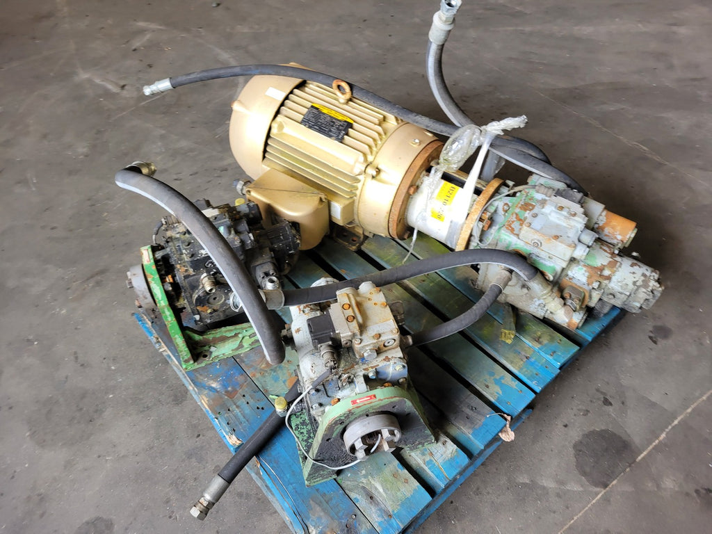 BALDOR 40 hp, 230/460 volts, 1775 rpm, 324TC Electric Motor CEM4110T w/ hydraulic units