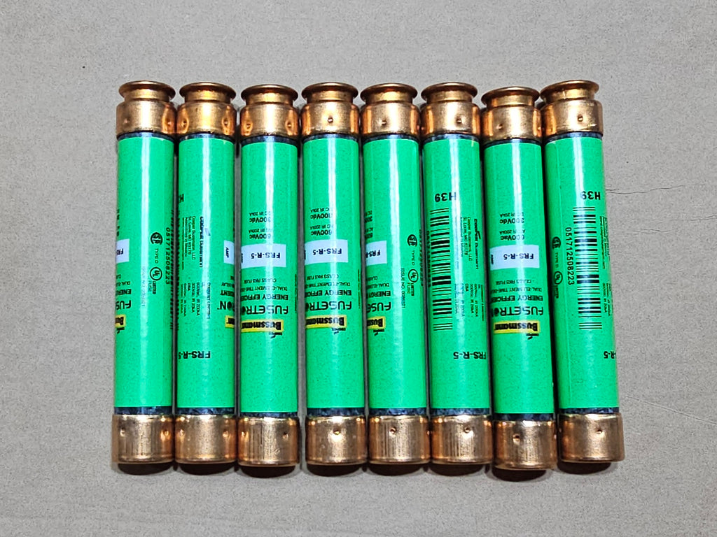BUSSMANN 5 Amp 600 Volts Class RK5 Fuse FRS-R-5 (Box of 10)