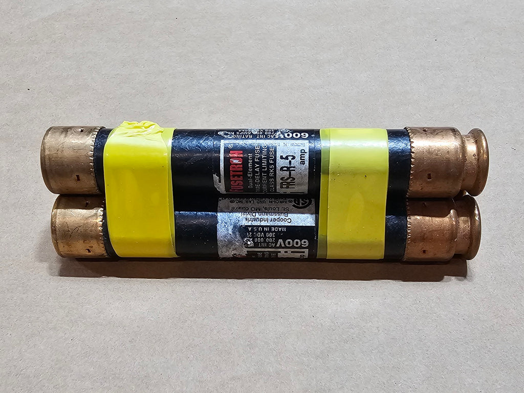 BUSSMANN 5 Amp 600 Volts Class RK5 Fuse FRS-R-5 (Box of 3)