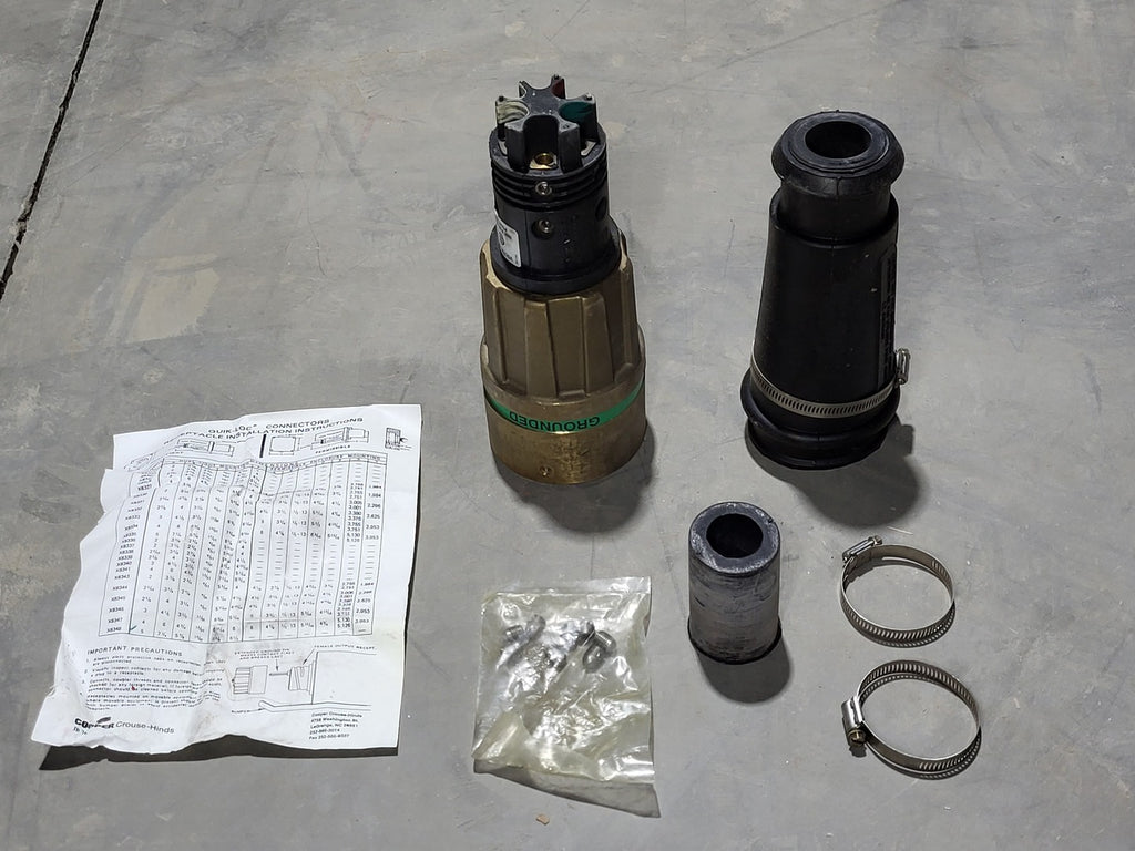 COOPER CROUSE-HINDS Quik-Loc Grounded Plug Connector X8345-5G