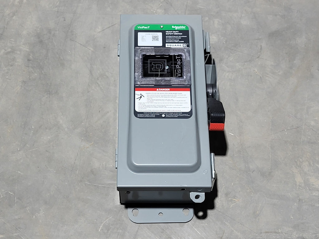 SCHNEIDER ELECTRIC 30 Amp, 600 Volt Heavy Duty Disconnect and Safety Switch VH361AWKGL