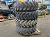 SOLIDEAL 1300-24 Grader Tires on Rims - G-2 Tread, 12PR, Set of 4