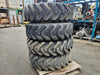 SOLIDEAL 1300-24 Grader Tires on Rims - G-2 Tread, 12PR, Set of 4