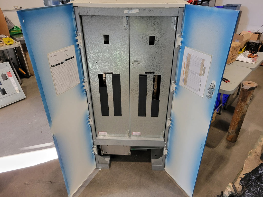EMERSON 208V 3-Phase Distribution Panelboard Enclosure w/ Bus - Floor Mount - No Breakers