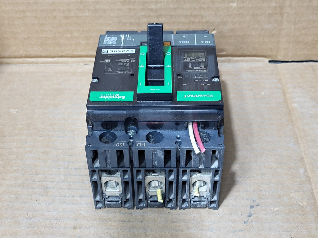 SCHNEIDER ELECTRIC 150 Amp 3 Pole 600 Volts Circuit Breaker HDL36150