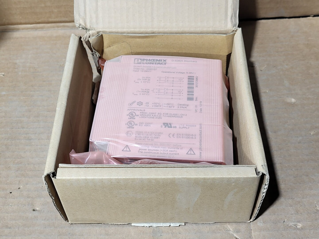 PHOENIX CONTACT Redundancy Module QUINT-DIODE/12-24DC/2X20/1X40 2320157
