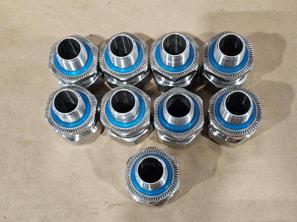 ABB 1/2" NPT Industrial Strain-Relief Fitting ISR050-062SS (Pack of 9)