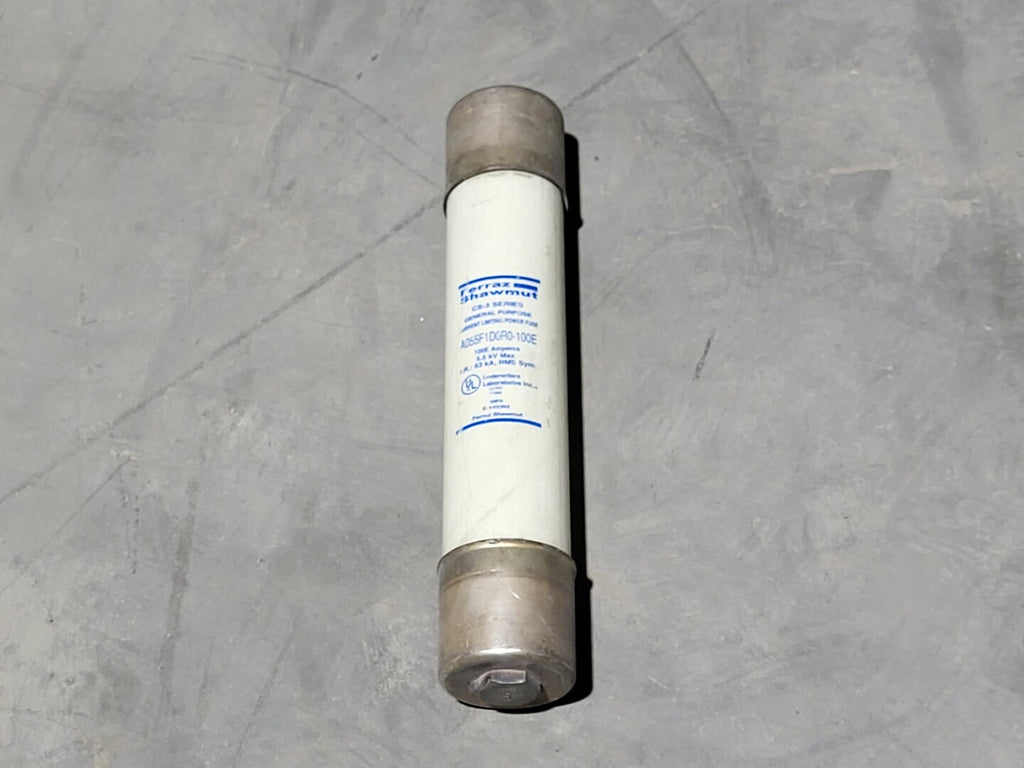 FERRAZ SHAWMUT 100 Amp, E Rated, Current Limiting Fuse A055F1D0R0-100E