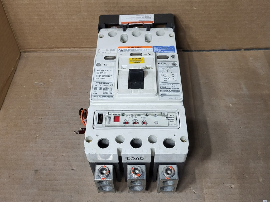 EATON 400 Amp, 3 Pole, 600 Volt Circuit Breaker KD3400