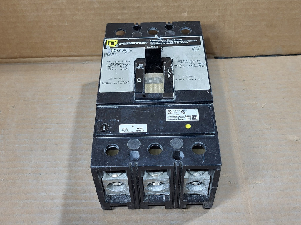 SQUARE D 150 Amp, 3 Pole, 600 Volt Circuit Breaker KIL36150