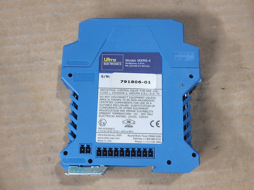 ULTRA ELECTRONICS 4-Port Multiplexer RS-232/485 I/O Module MXRS-4