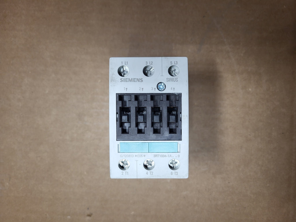 SIEMENS 32 Amp, 3 Pole, 3 NO, 110/120 Volt Coil Contactor 3RT1034-1AK60