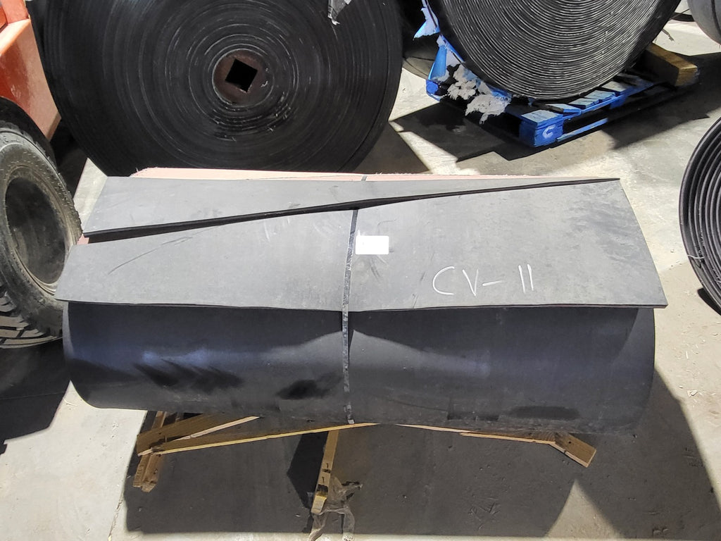 54in. x 60ft. Conveyor Belting, 3-Ply, 375 PIW, 3/8" x 1/8" Covers
