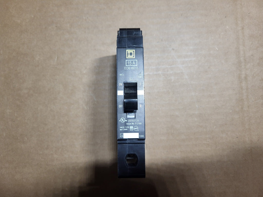 SQUARE D 15 Amp, 1 Pole, 347 Volt Circuit Breaker EDB16015