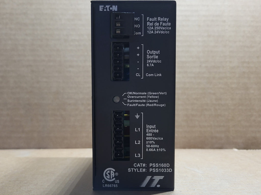 EATON 24 Volt, 6.7 Amp Power Supply PSS160D