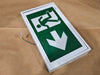 BEGHELLI Pictogram Emergency Exit Sign QR-RM-L-U-0LR-M-UDC