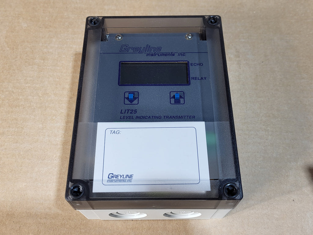 GREYLINE INSTRUMENTS Level Indicating Transmitter w/ PZ32T Ultrasonic Sensor LIT25