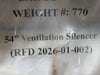 HURLEY VENTILATION TECHNOLOGIES Fan Silencer 54"