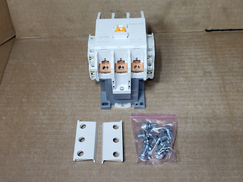 BENSHAW 65 Amp, 3 Pole, 2NO+2NC, 120 V Coil Contactor RSC-65-6AC120