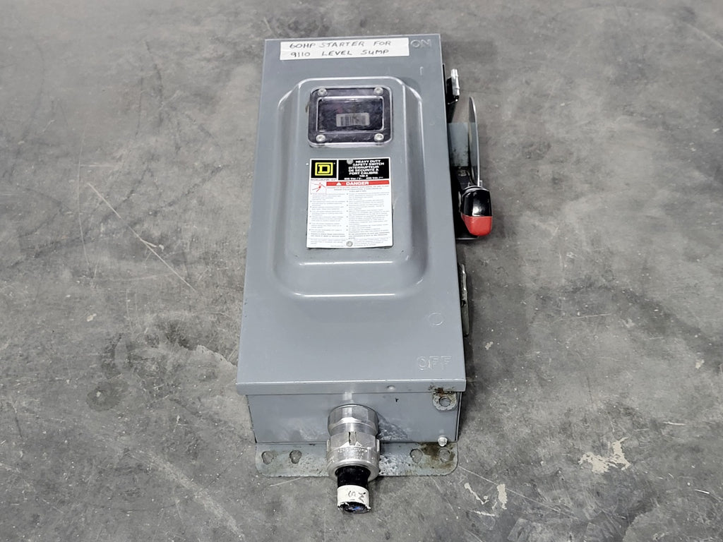 SQUARE D 100 Amp, 600 Volt Heavy Duty Fusible Disconnect Safety Switch CH363AWK