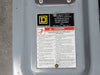 SQUARE D 60 Amp, 600 Volt Heavy Duty Fusible Disconnect Safety Switch CH362AWK