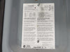 SQUARE D 60 Amp, 600 Volt Heavy Duty Fusible Disconnect Safety Switch CH362AWK
