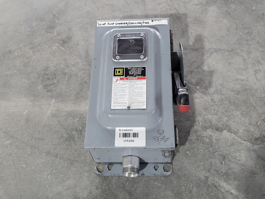 SQUARE D 60 Amp, 600 Volt Heavy Duty Fusible Disconnect Safety Switch CH362AWK