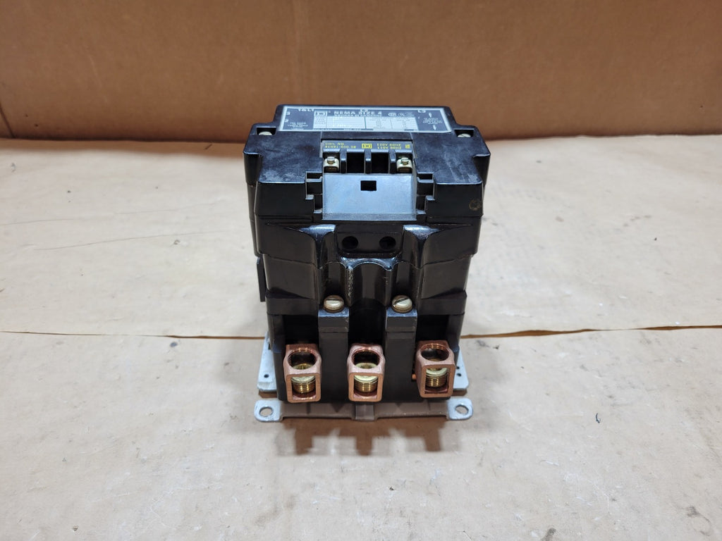 SQUARE D 100 hp, 600VAC, 120V Coil, Size 4 Motor Starter 8536SFO1