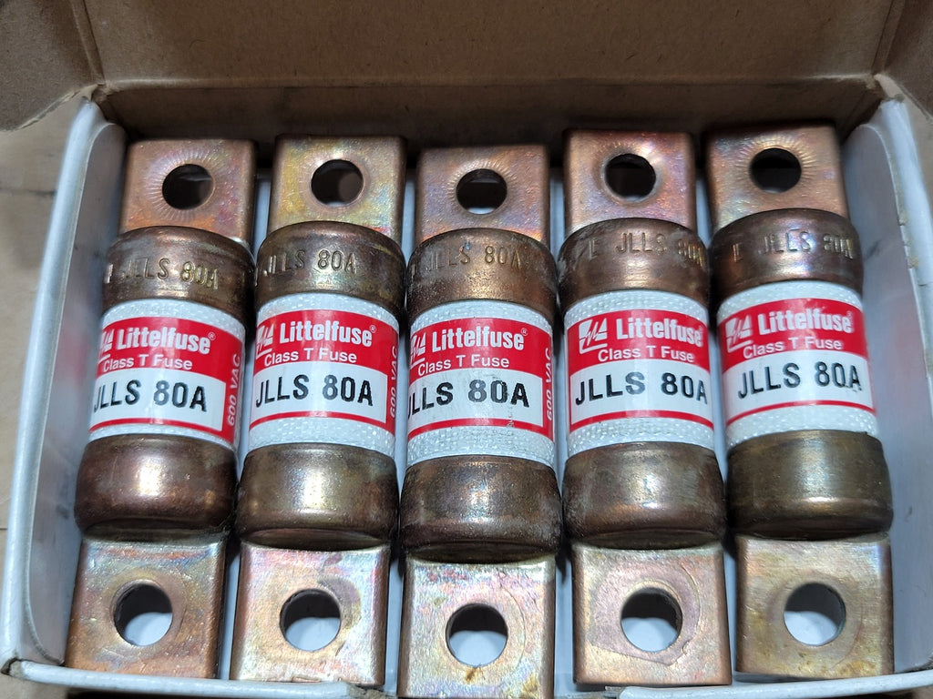 LITTELFUSE 80 Amp 600VAC Class T Fast Acting Fuse JLLS 80 (Box of 5)