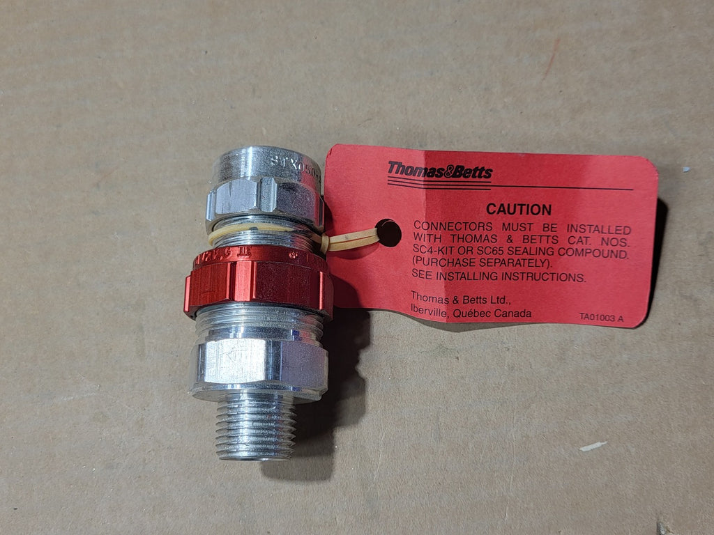 THOMAS & BETTS 1/2" Star Teck XP Explosion-Proof Cable Fitting STX050-464 (Box of 2)