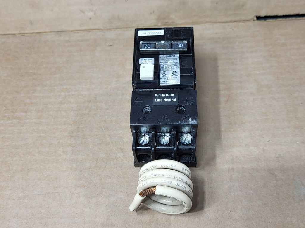 SIEMENS 30 Amp, 2 Poles, 120/240 Volts Circuit Breaker BLF230 w/ GFCI