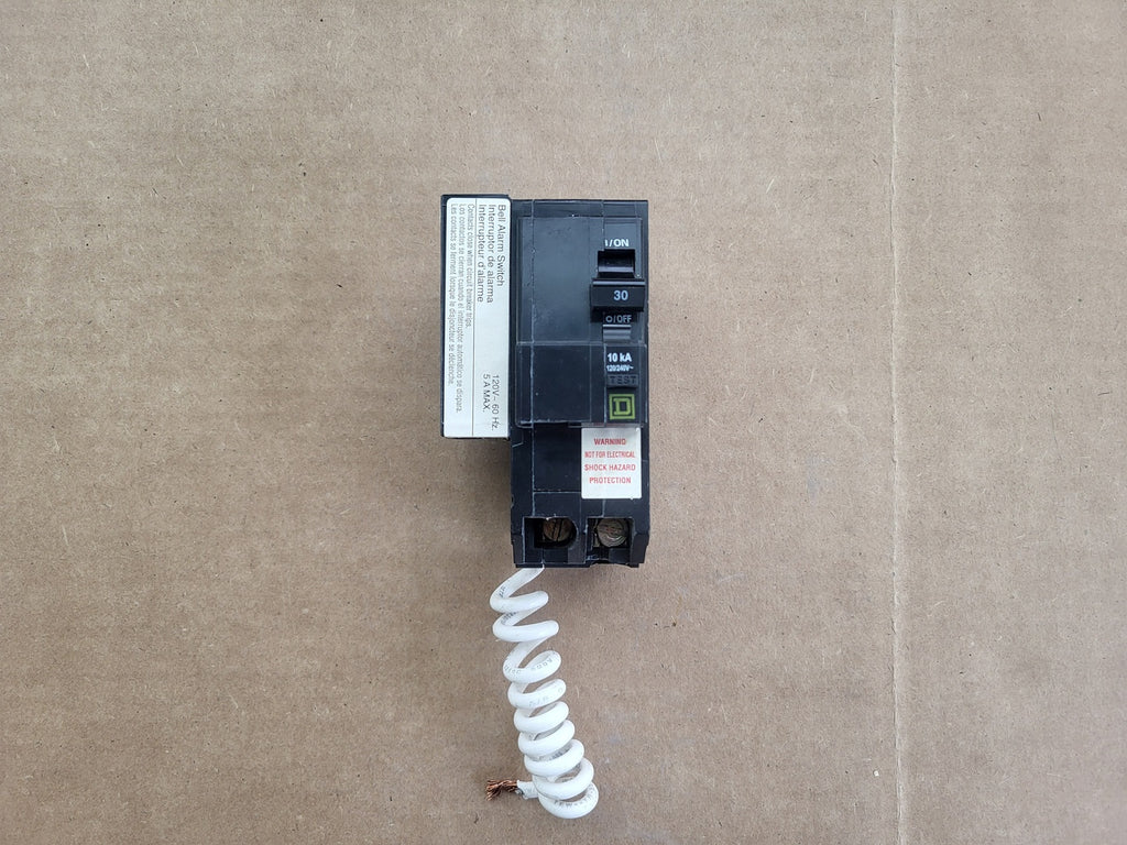 SQUARE D 30 Amp, 2 Pole, 120/240 Volts Ground Fault Circuit Breaker QO230EPD2100