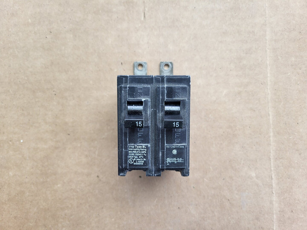 SIEMENS 15 Amp, 2 Poles, 120/240 Volts Circuit Breaker B215