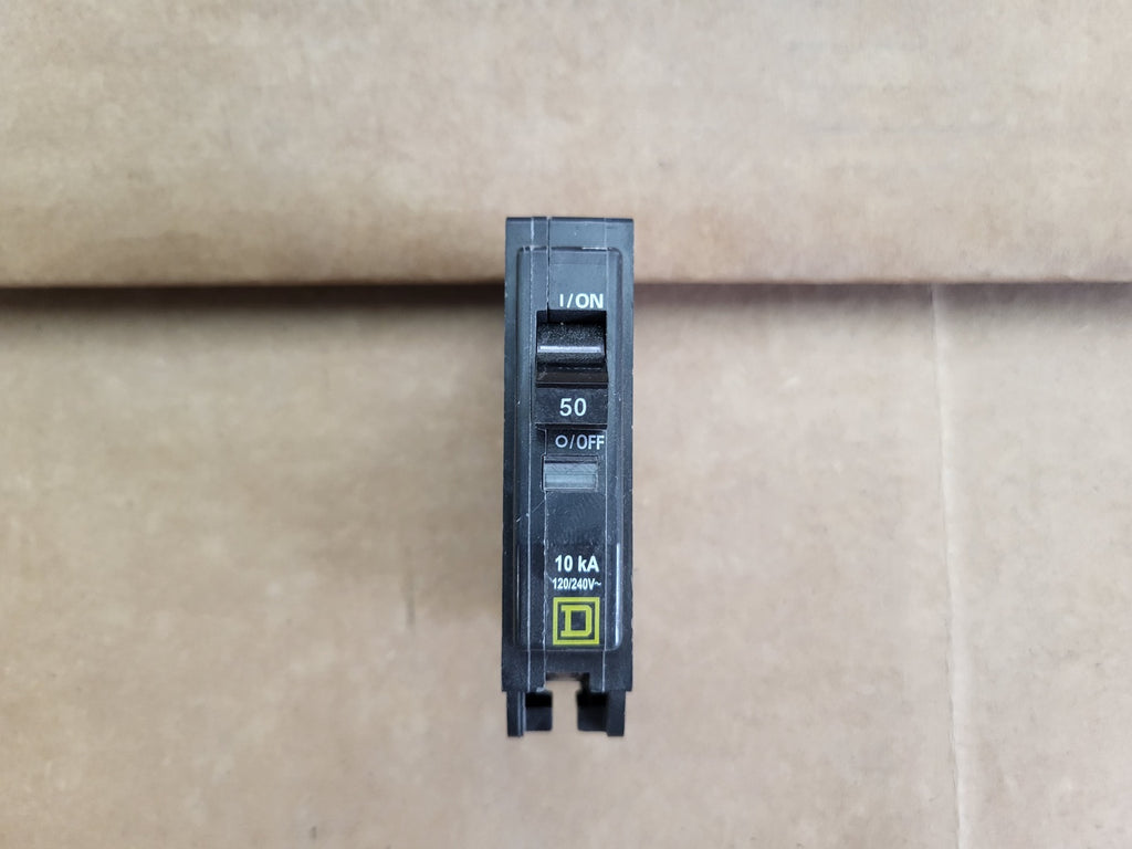SQUARE D 50 Amp, 1 Pole, 120/240 Volt Circuit Breaker QOB150
