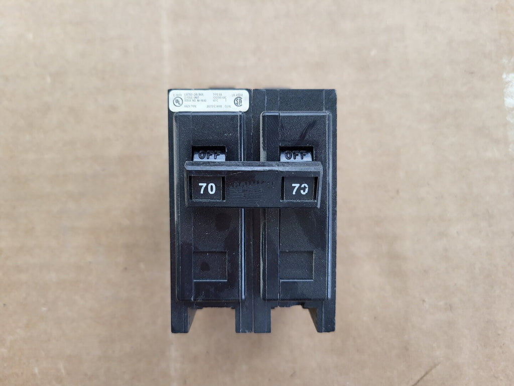CUTLER-HAMMER 70 Amp, 2 Pole, 120/240 Volts Circuit Breaker BA270