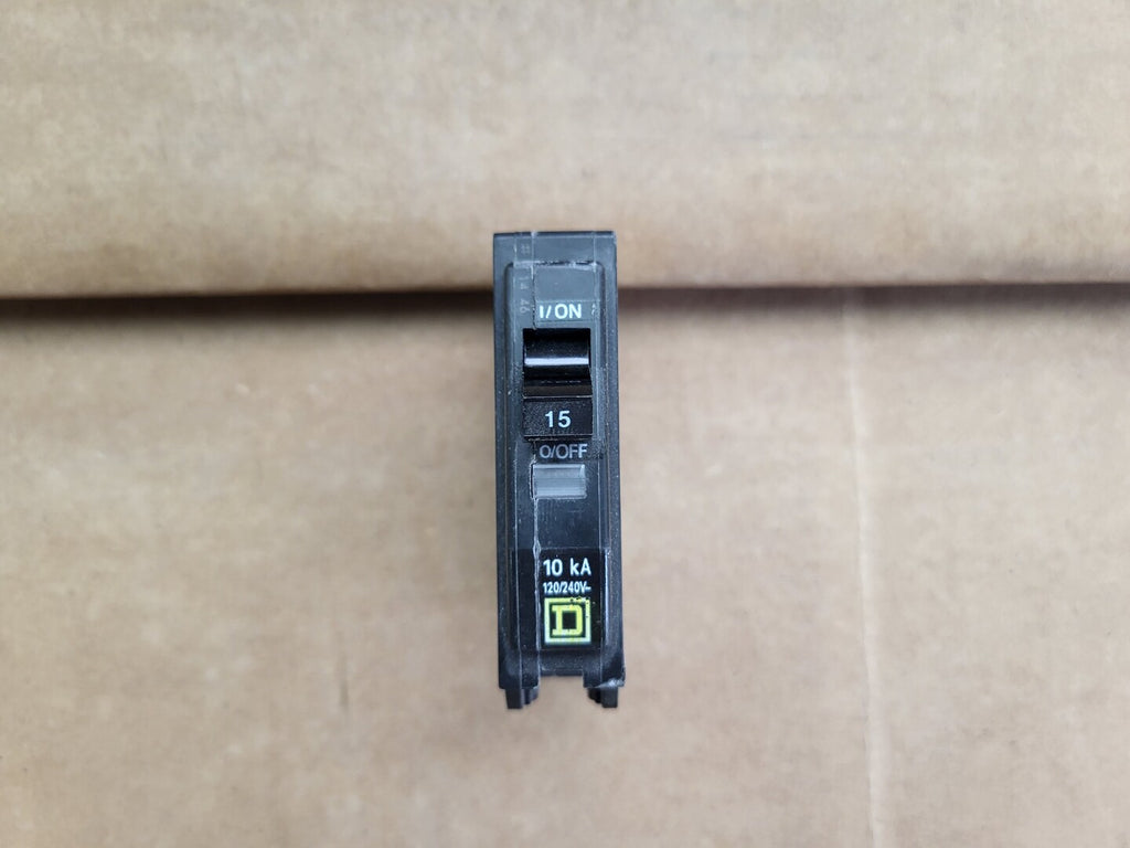 SQUARE D 15 Amp, 1 Pole, 120/240 Volt Circuit Breaker QOB115