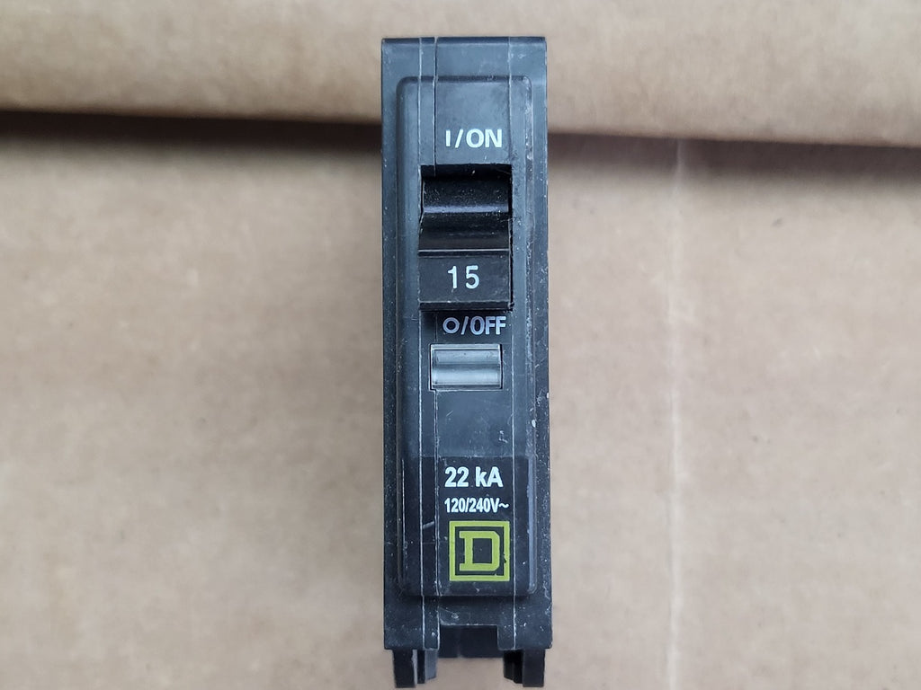 SQUARE D 15 Amp, 1 Pole, 120/240 Volt Circuit Breaker QOB115