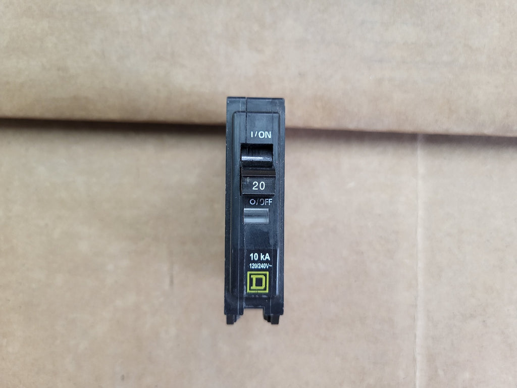 SQUARE D 20 Amp, 1 Pole, 120/240 Volt Circuit Breaker QOB120