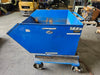 VESTIL P-HOP-1 Self-Dumping Forklift Hopper 1,600 lb Capacity Steel Scrap Bin on Casters