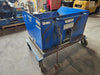 VESTIL P-HOP-1 Self-Dumping Forklift Hopper 1,600 lb Capacity Steel Scrap Bin on Casters