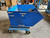 VESTIL P-HOP-1 Self-Dumping Forklift Hopper 1,600 lb Capacity Steel Scrap Bin on Casters