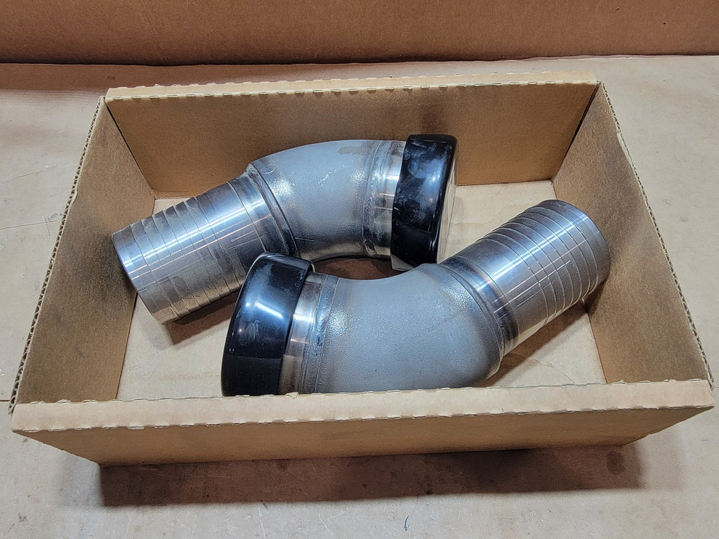 AIR-WAY 3-inch 45° Flange Hose Fitting CP4848FL45B (Box of 2)