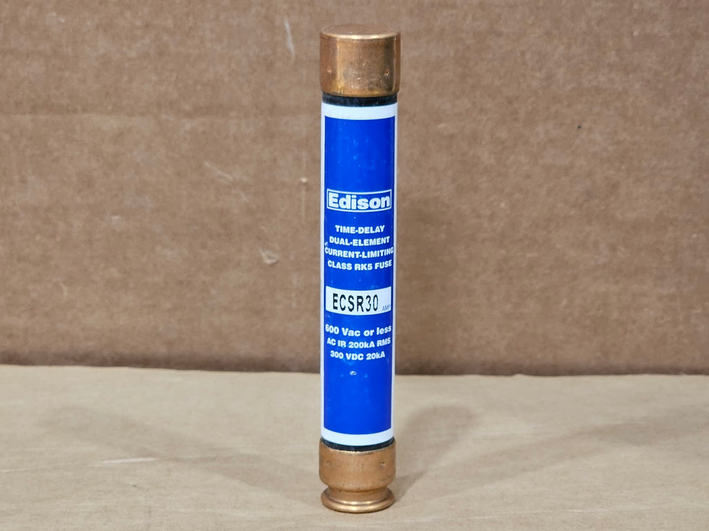 EDISON 30 Amp, 600V, Class RK5 Time Delay Fuse ECSR30