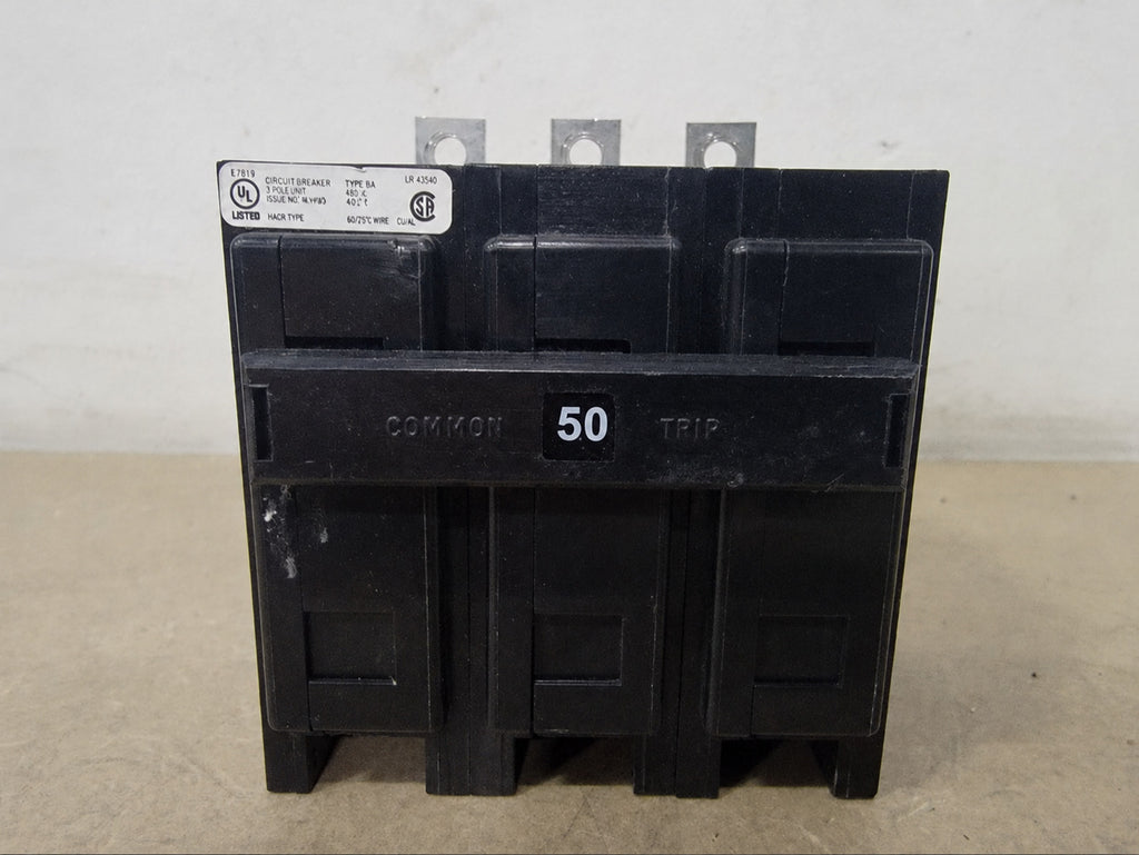 EATON 50 Amp, 3 Pole, 240 Volts Circuit Breaker BAB3050H