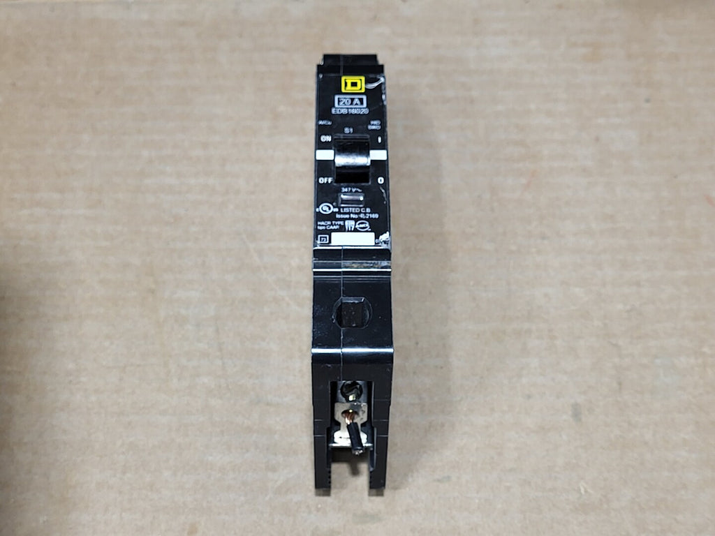 SQUARE D 20 Amp, 1 Pole, 347 Volts Circuit Breaker EDB16020