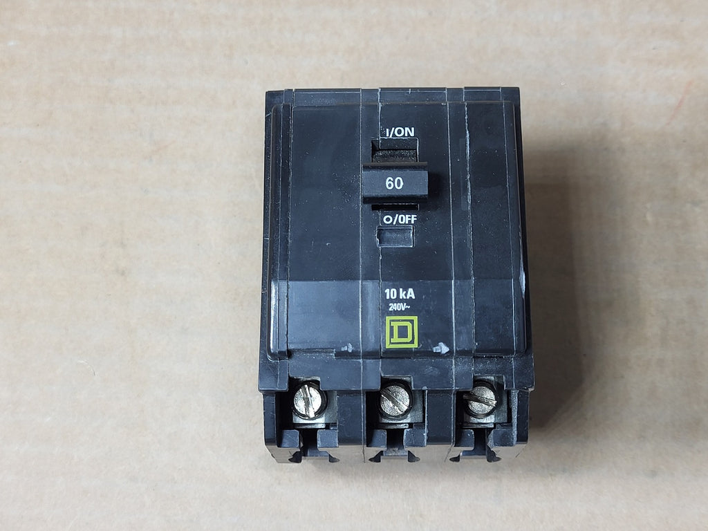 SQUARE D 60 Amp, 3 Pole, 240 Volt Circuit Breaker QOB360