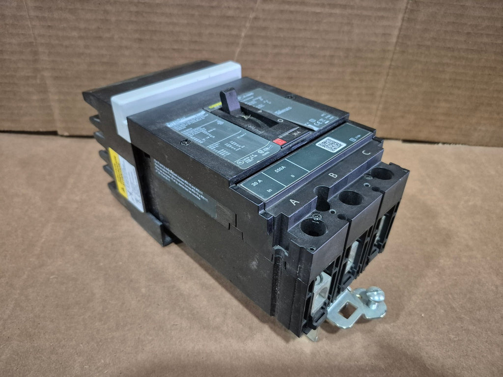 SQUARE D 30 Amp, 3 Pole, 600 Volt Circuit Breaker HJA36030